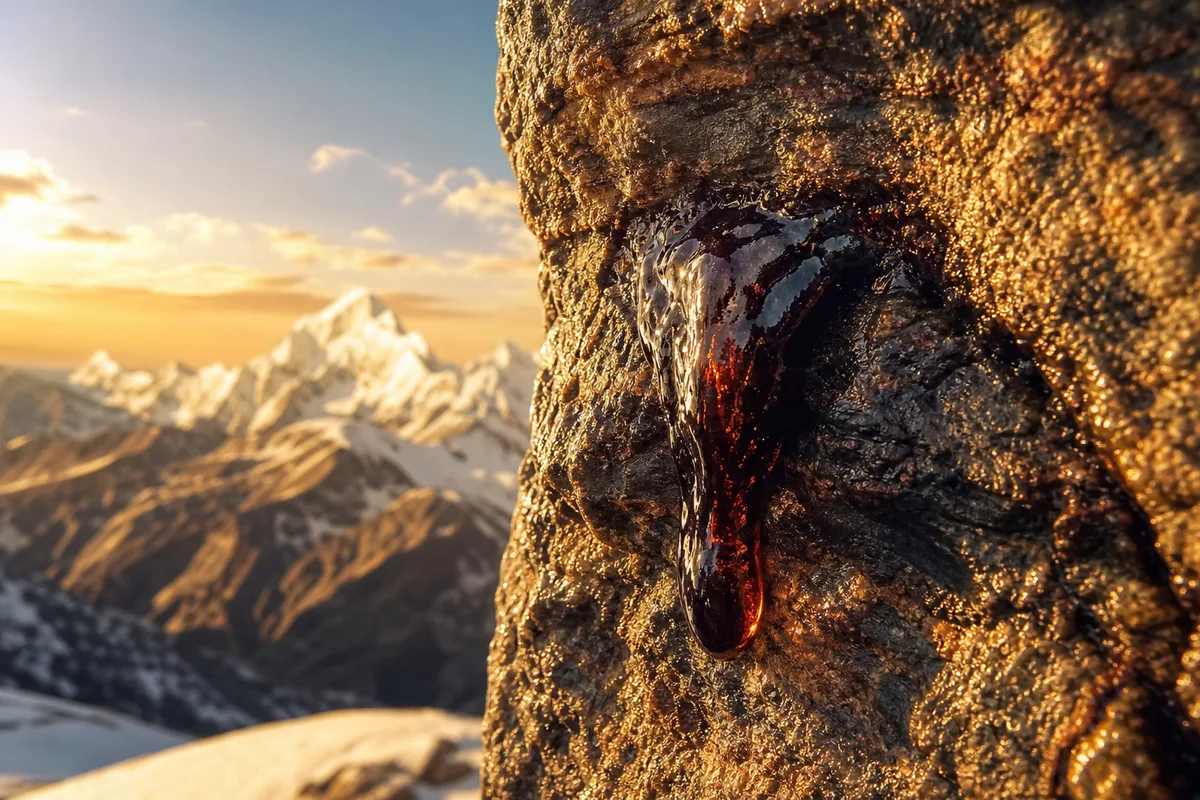 Shilajit résine himalayenne naturelle de haute qualité