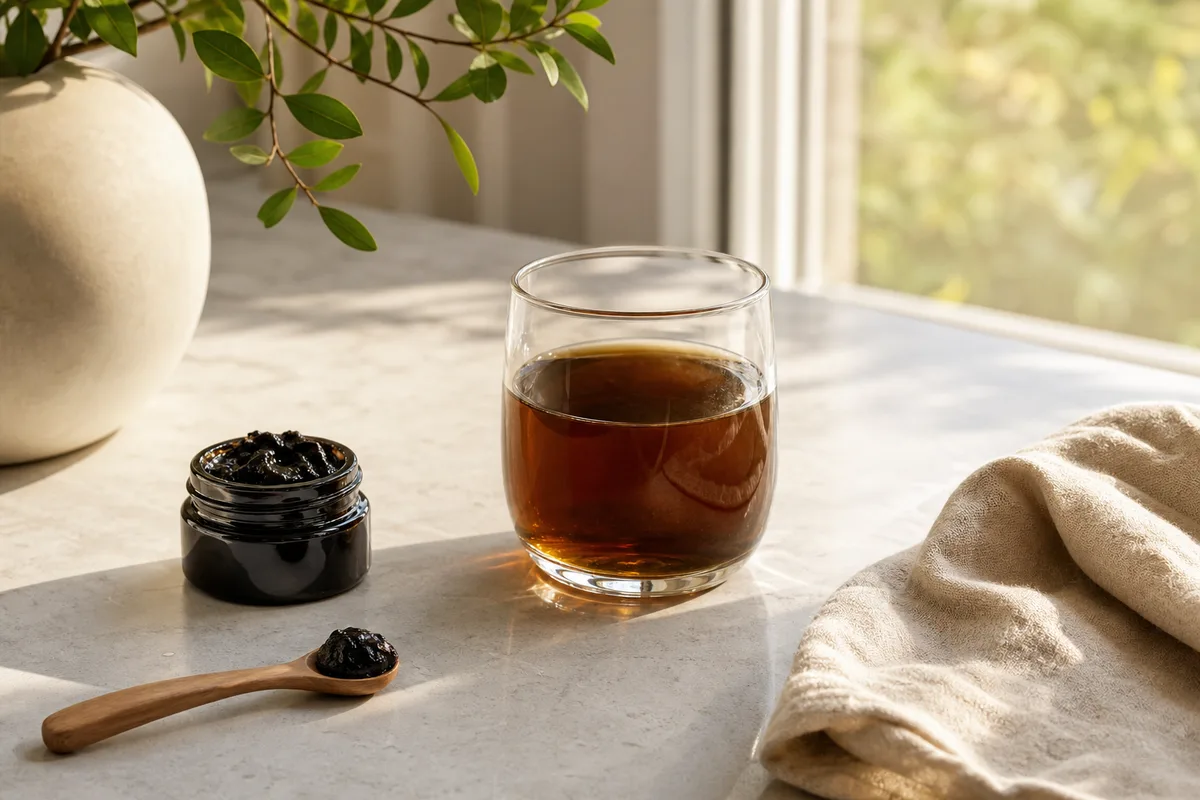 Stack anti-âge avec shilajit, collagène et NMN